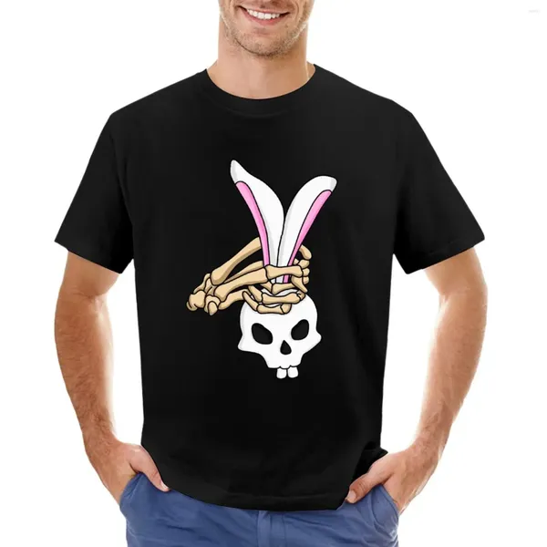 Polos pour hommes Cool crâne de Pâques drôle adulte chasse aux oeufs jeux de fête T-shirt