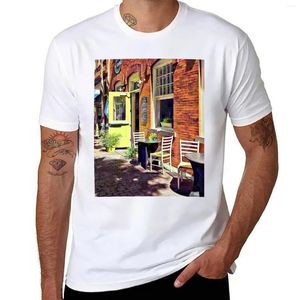 Polos para hombres Corning NY - Camiseta de restaurante con puerta abierta para un niño Ropa de anime Camisetas pesadas para hombres