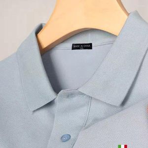 Polo's van heren katoenen mannen polo shirt korte mouw knop mode business casual zomer klassiek merk t-shirts hommes tops