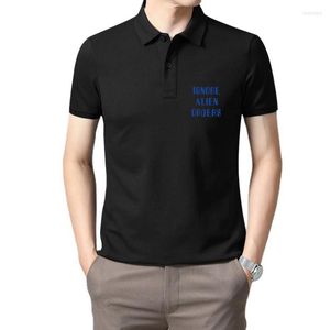 Polos pour hommes T-shirt imprimé personnalisé en coton à col rond pour hommes T-shirt Ignore Alien Orders - Halt And Catch Fire
