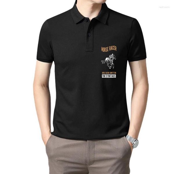 Polos pour hommes coton à manches courtes col rond courses de chevaux T-shirt course graphique chemise hommes unisexe haut T-shirt Sbz6061