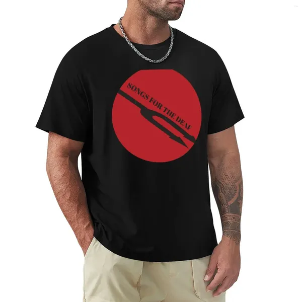 T-shirt en coton pour hommes pour hommes Songs The Sourd T-shirt O-couving sweat mens T-shirts graphiques Shirts Funny