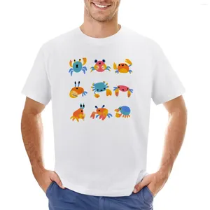T-shirt de crabe de polos masculin Vêtements d'été Blanks Cute Designer T-shirt Hommes