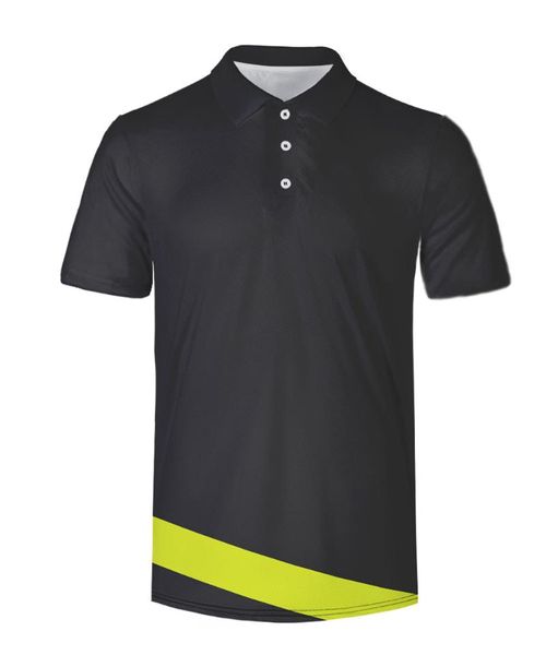 Polos pour hommes Modèle tridimensionnel 3D transfrontalier 3 revers à manches courtes Publicité Chemise de sport décontractée personnalisée LogoHommes HommesHommes