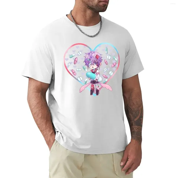 Polos para hombres llorando Menhera Boy Camiseta Anime Linda ropa para hombres Camisetas gráficas grandes y altas