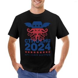 Heren Polo Cthulhu 2024 No Lives Matter T-shirt Zomer Kleding T-shirts Man Zwart T-shirt T-shirts Voor Mannen