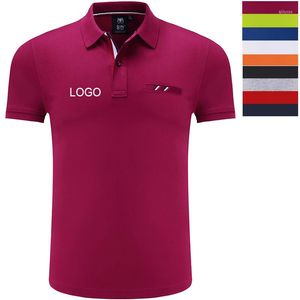 Polos pour hommes Polo imprimé personnalisé brodé Business broderie uniforme vêtements de travail