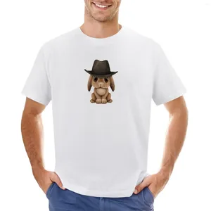 Herenpolo's schattig bruin baby cowboy T-shirt kleding hippie vintage heren