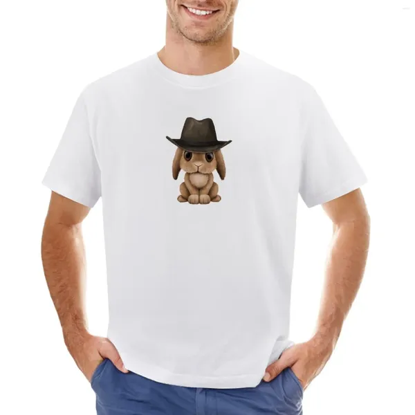 Polos pour hommes Mignon Brown Baby Cowboy T-shirt Vêtements Hippie Vintage Mens