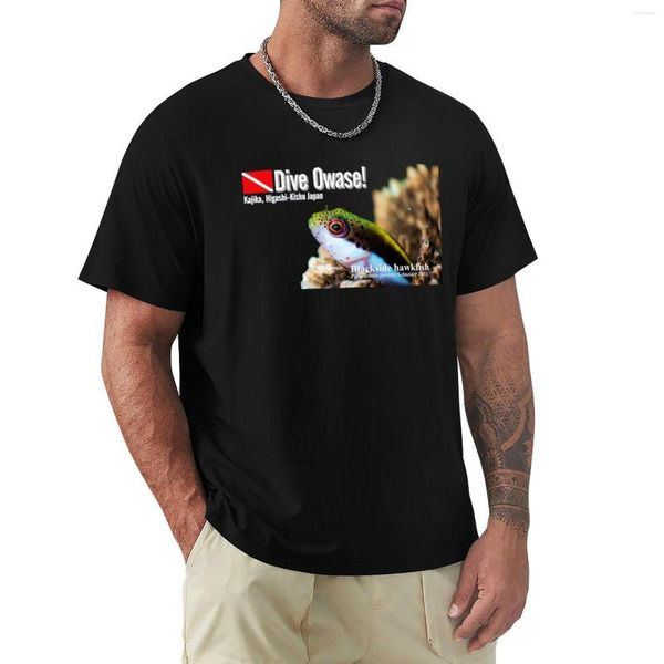 Polos pour hommes mignon Hawkfish sur le corail T-Shirt haut d'été graphique T-shirts édition chemise homme vêtements hommes T-shirts