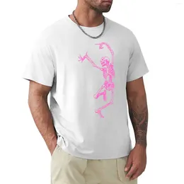 Polos pour hommes, T-Shirt danse avec la mort rose, vêtements d'anime, vêtements esthétiques