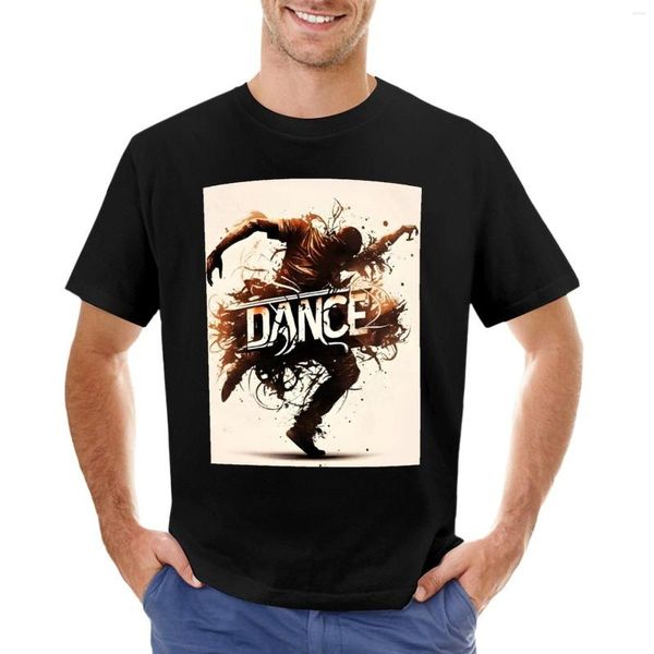 Polos para hombre, camiseta de abstracción de chico bailando, blusa, camiseta divertida, camisetas gráficas para hombre, Anime