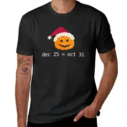 Men's Polos de diciembre de diciembre iguales 31 de octubre Halloween para programador Camiseta Desarrollador Camiseta de gran tamaño