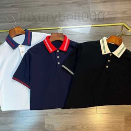 Heren Polo's Ontwerper 2023 Zomer Nieuw POLO-shirt Hoogwaardige katoen Anti-pilling stof Comfortabel Ademend Modieus Informeel Korte mouwen GW4S