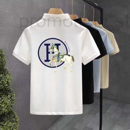 Heren Polos Designer 2023 Zomer Polo shirt China-chic korte mouw T-shirt Loose Half White Top Fashion Paar 0QWX