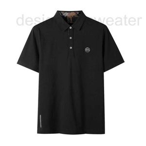 Heren Polos Designer 24 Zomer Nieuwe Polo T-shirt Kort Mouwt Solid Color Heren Stand Up Collar Light Luxe VTWM