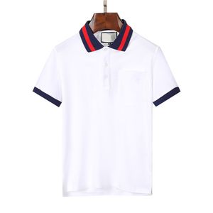 Heren Polo Designer Modemerk Lente Herfst Lange Mouw T-shirt Mannen Pure Kleur Knappe Ondervacht Zijde Katoen Polo Shirs m-3xl