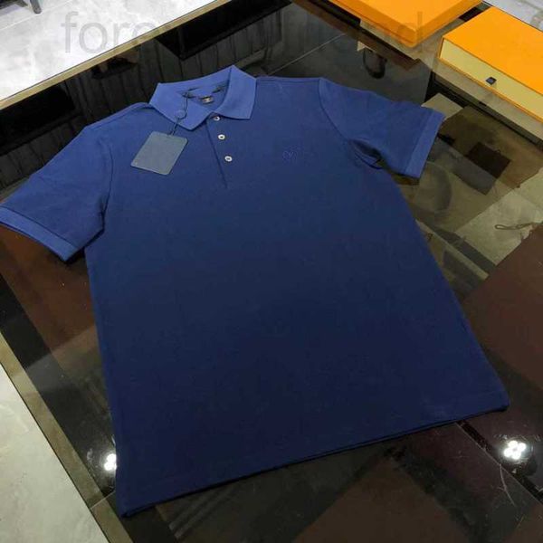 Men's Polos Designer High End de algodón de algodón de algodón de algodón doble y sin deformable Familia de polos de manga corta para hombres Men Gu04