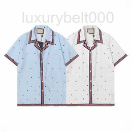 Polos pour hommes designer Mans Designer Marque petit cheval abeille Broderie vêtements homme GU tissu lettre polos QBXS