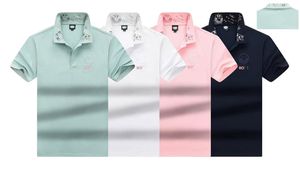 Polos pour hommes T-shirt d'été pour hommes de créateur impression de mode poche en cuir classique T-shirt décontracté à manches courtes T-shirt en coton pour hommes polo 4 couleurs