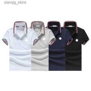 Men's Polos Designer Mens Basic Busty Polos T-shirt Fashion France Brand Mens T-shirts brodés Badges de lettres de brassard brodés L49