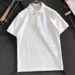 Polo's Designer Heren Mens Casual Polo Shirt T 3d Letter Jacquard Button Shirts Men Women Business T -shirt Korte mouwen T -shirt Luxury katoenen pullover RQIW