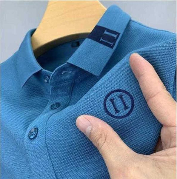 Designador de polos para hombres Collar de polvo Camisa de manga corta Menora Versión coreana de verano Tendencia de camiseta nueva versátil para hombres