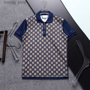 Polos de polos de polos masculin Polo Men de luxe Polos Mentes décontractées T-shirt Snake Bee Lettre imprimé broderie Fashion High Street Man Tee L49