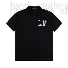 Polos para hombres Designer Show Mens Damier Jacquard Piqué de algodón Smart Polo negro con parche bordado Hombres Ocio Offi Camisa deportiva Hombre Tenis Oversize TGRS