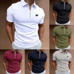 Men's Polos Designer Summer Zipper polo