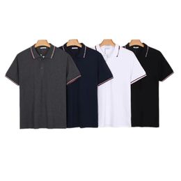 Polos de diseñador para hombre Camisetas de algodón de manga corta Polos Camisetas de verano Moda para hombre Camisetas informales con estampado de alfabeto