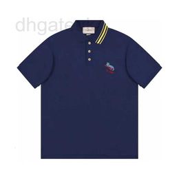 Polos pour hommes Designer Polo vérifié avec col tissé contrasté T-shirt lettre chat broderie version correcte Manches courtes de haute qualité CTWC