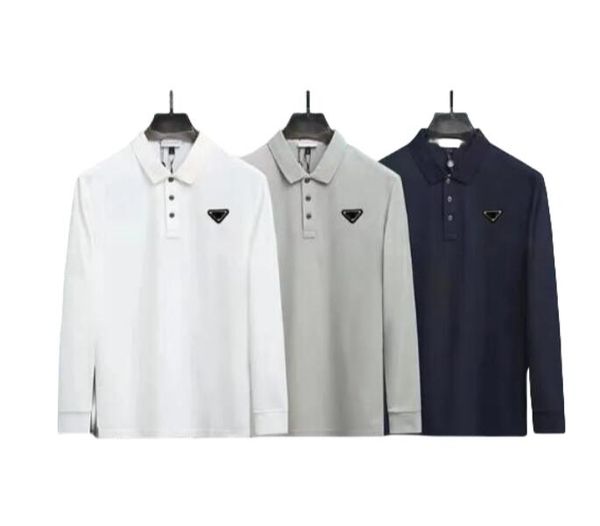 Polos para hombres Diseñadores Polo Camiseta Jersey Tees Chaquetas Moda Hombre Chaqueta de gama alta Manga larga Camisetas Sudadera Hombres Ropa deportiva Tamaño