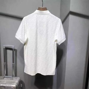 Polos pour hommes Designer Summer Polo Shirt Hommes Femmes T-shirts à manches courtes FD 3D Jacquard Sweat-shirt Designer Tshirt T-shirts à col rond