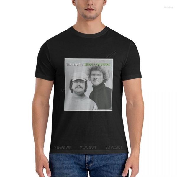 Polos pour hommes Detectorists - Simon _amp_ Garfunkel T-shirt classique T-shirts ajustés pour hommes Vêtements vintage T-shirt noir Tops d'été