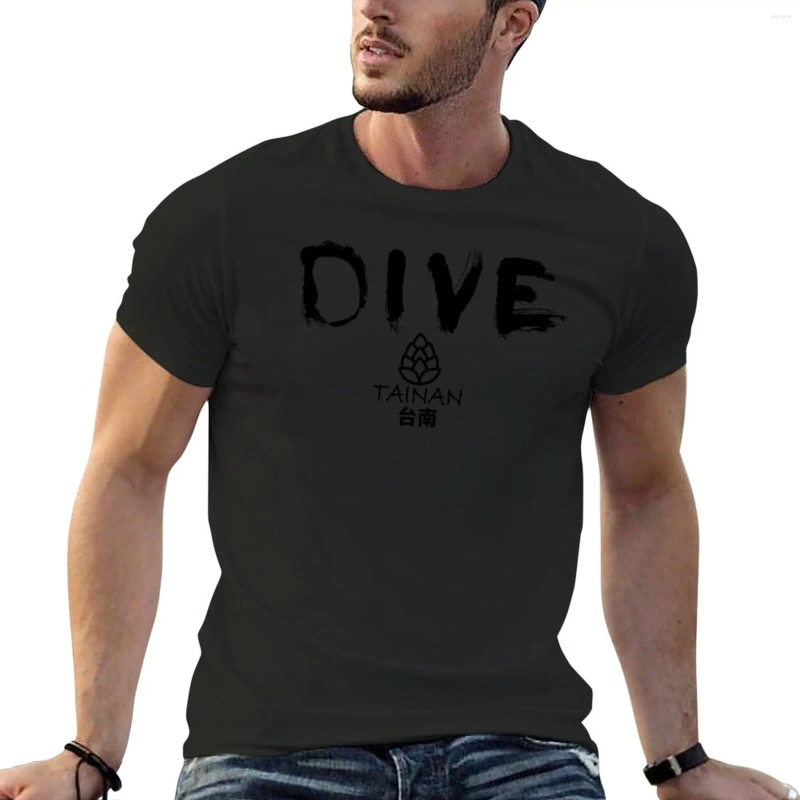 Men's Polos Dive Bar Tainan T-Shirt Short Sleeve Tee Shirt Mens T