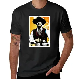 Polos pour hommes Doc Holliday Tombstone I'm Your Huckleberry Portrait Paper Poster T-shirt Mode coréenne Vêtements esthétiques Chemises d'entraînement pour hommes