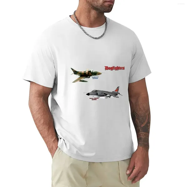 Polos pour hommes Dogfighters: A-4 Vs Harrier T-shirt Blanks Boys Animal Print T-shirt à manches courtes T-shirts Hommes T-shirts personnalisés Vêtements pour hommes