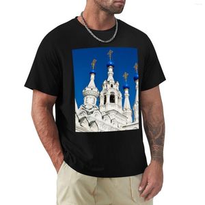 Heren Polo's Koepels En Kruisen Van De Kerk In Moskou Rusland T-shirt Shirts Grafische Tees Effen Zomer Kleding t-shirt Voor Mannen