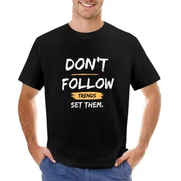 Les polos pour hommes ne suivent pas les tendances les définissent T-Shirt T-Shirt Vintage T-shirts graphiques pour hommes grands et grands