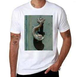 Poignée de porte Polos pour hommes. Mdina malte T-Shirt vêtements Vintage plaine mignon hauts t-shirts noirs pour hommes