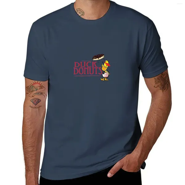 Polos para hombre, camiseta de Donuts de pato, diseño personalizado, camisetas de talla grande, camisetas con estampado de animales para niños, paquete para hombres