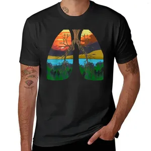 Polos de la terre des hommes Gift Environmental Nature Lover T-shirt surdimensionné Blacks Mens T-shirts