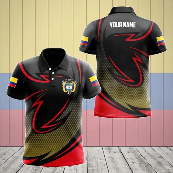 Polos para hombre, bandera de Ecuador, escudo de armas, polos personalizados, ropa de calle informal de verano, Jersey holgado de moda, ropa deportiva de talla grande