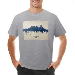 Polos masculins Edmonton Canada T-shirt Skyline Boys Blancs Plain Surdimension T-T-TEES Shirts pour hommes
