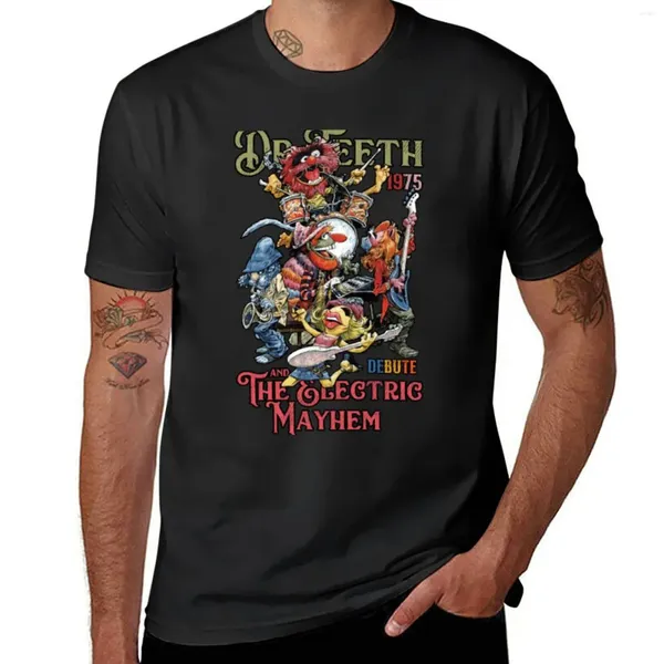 Polos para hombre Electric Mayhem 1975 Camiseta de debut musical Camisetas en blanco Camisa gráfica Secado rápido Hombres de gran tamaño