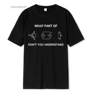 T-shirt ingénieur électricien pour hommes Cadeau de personnalité d'ingénierie drôle Tshirt imprimement t-shirt coton man t-shirts respirant oversize teel2404