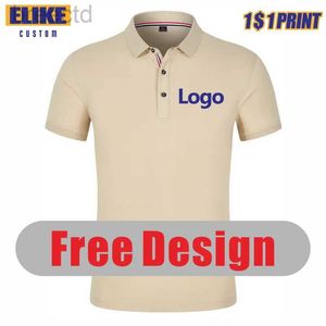 Polos pour hommes ELIKE Polo de haute qualité Design d'impression personnalisé Marque Broderie d'été et couleurs de vêtements ldd240312