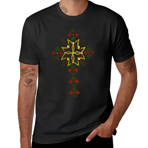 T-shirt croix éthiopien de polos masculine