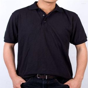 Polos pour hommes taille européenne hommes Polo Performance manches courtes vêtements Plus col rabattu t-shirts décontracté Hombre